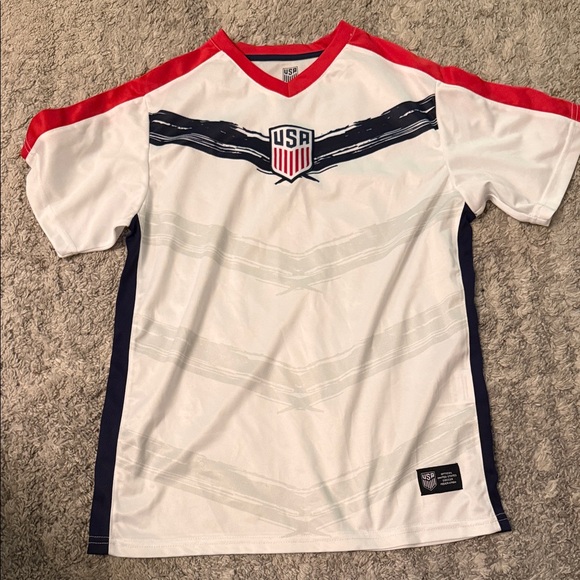 Other - USA youth White and Red soccer jersey; size youth XL